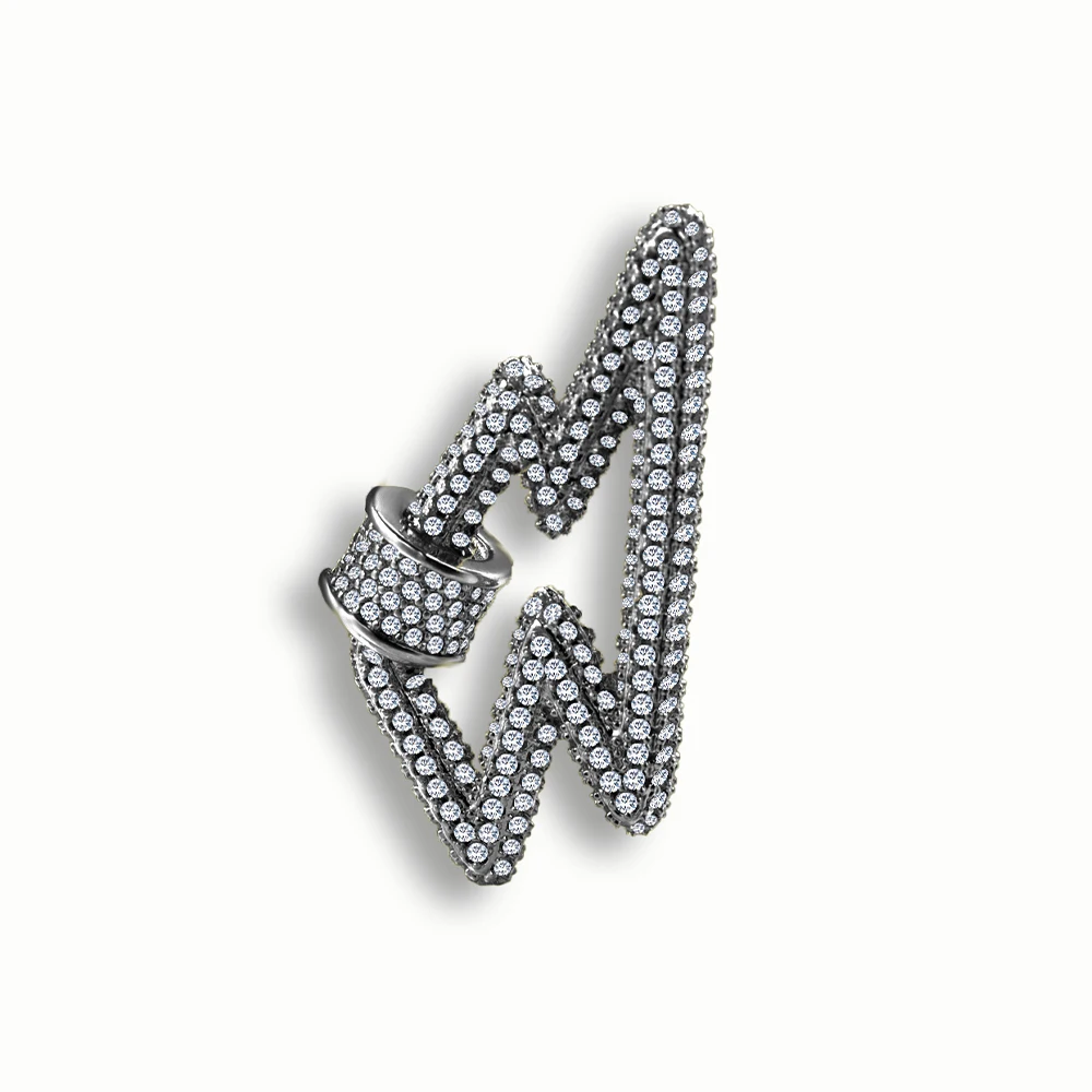 

Модные ювелирные аксессуары, карабин из циркония неправильной формы, звено для браслета «сделай сам», индивидуальный неограниченный амулет в стиле панк