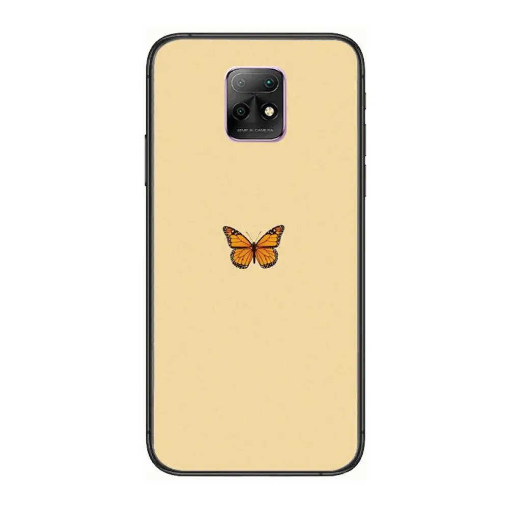 

butterfly style phone case Phone Case For XiaoMi Redmi 10X 9 8 7 6 5 A Pro S2 K20 T 5G Y1 Anime Black Cover Silicone Back Prett