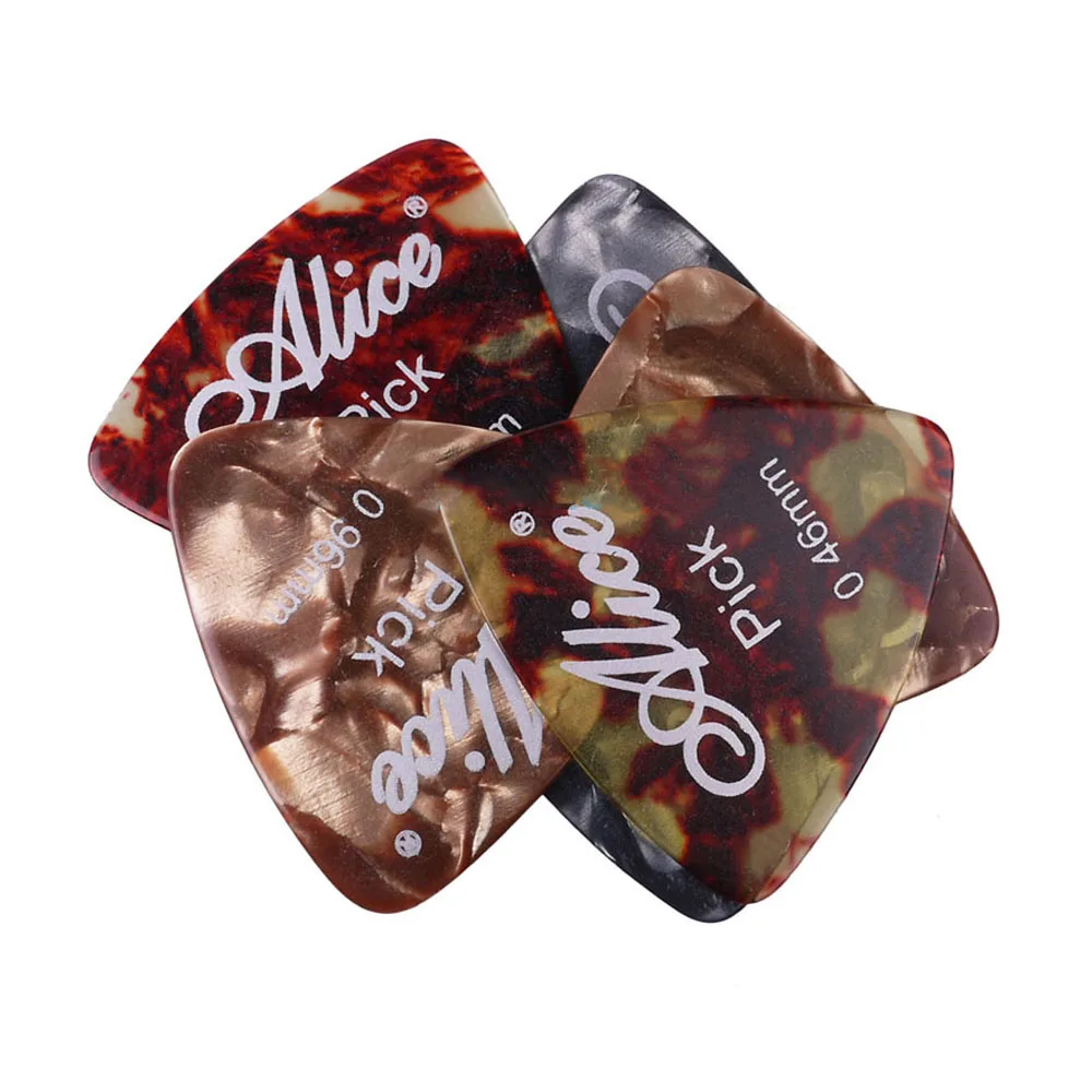 15 stücke alice zelluloid dreieck gitarre picks plektren vermittler 046 071 096 dicke für akustische elektrische gitarre zubehör fre