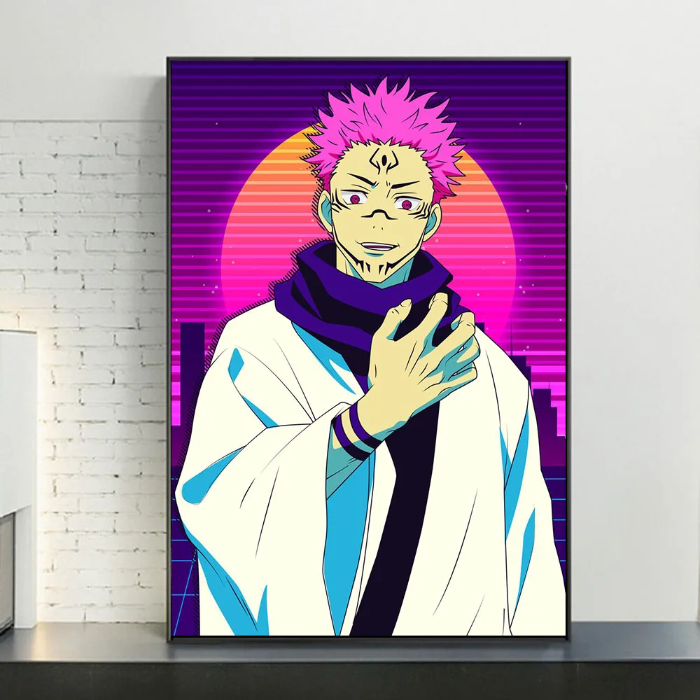 

Jujutsu Kaisen Sukuna Poster and Prints Anime Canvas Painting Home Decoration Wall Art Picture Modern Prints Modular Living Room