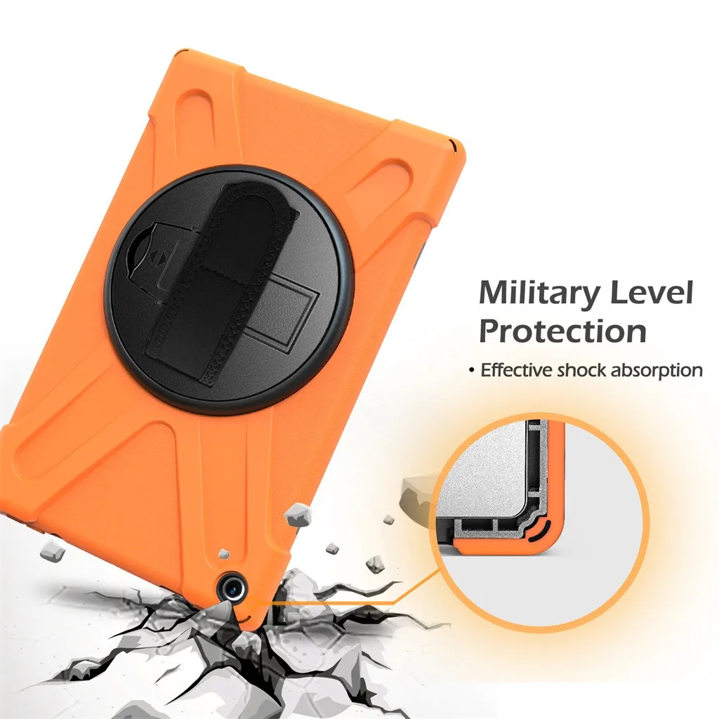 CARPRIE для Fire HD 7 2017/2019 сверхпрочный ударопрочный чехол-подставка + плечевой ремень