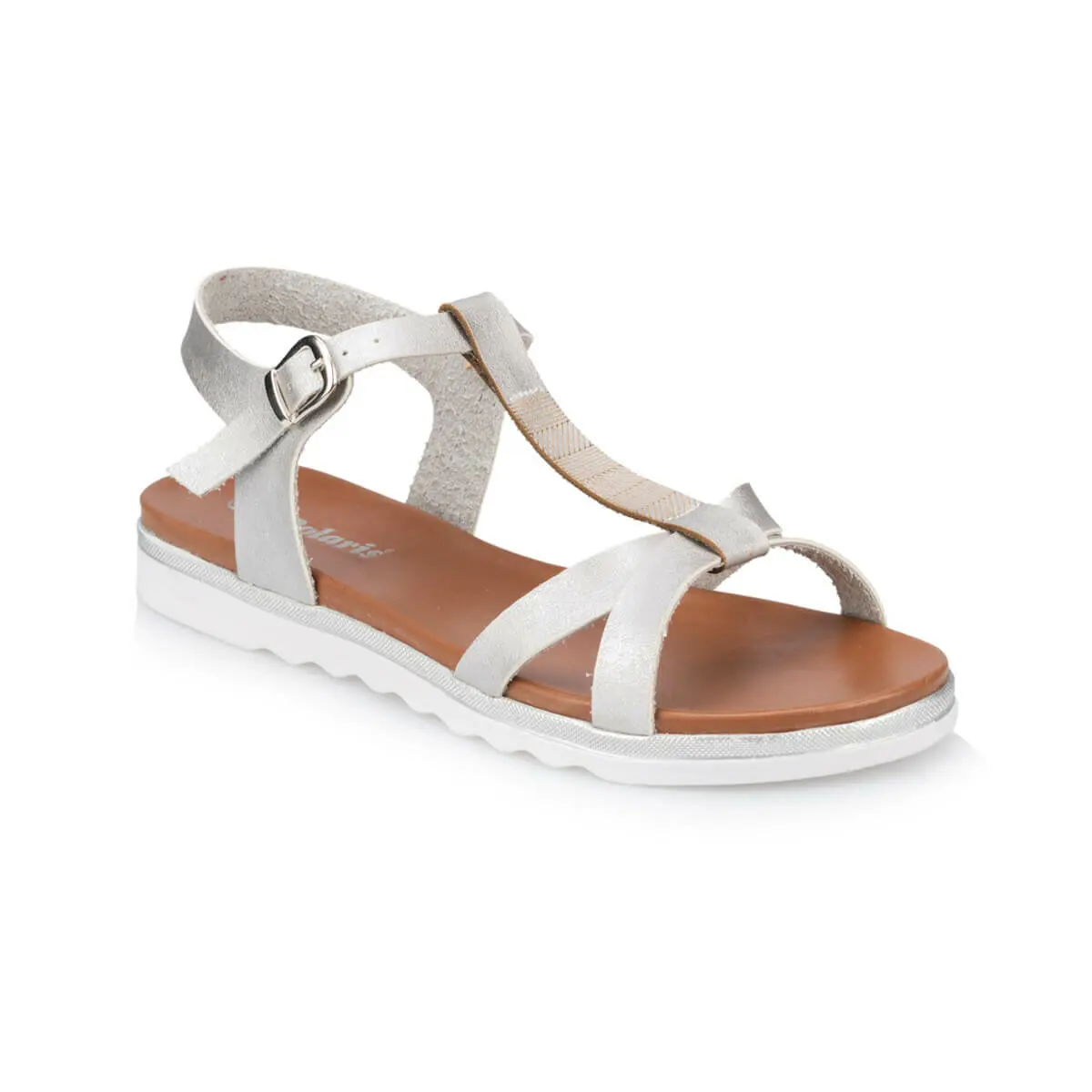 FLO/женские босоножки Серебристые женские модные дышащие летние повседневные