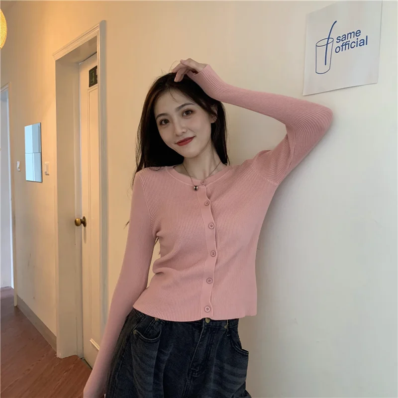 

Real Shot Cost-Effective All-Matching Slim Fit Slimming Basic Style round