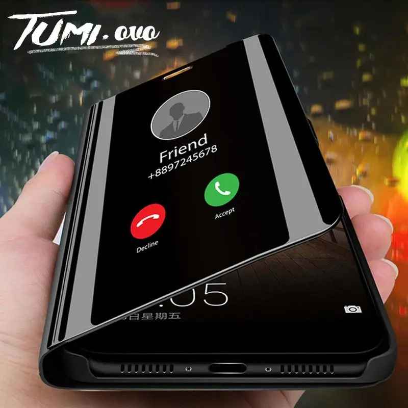 Роскошный умный зеркальный флип чехол для телефона iPhone 6 6S Plus 7 8 X XR XS 11 Pro Max