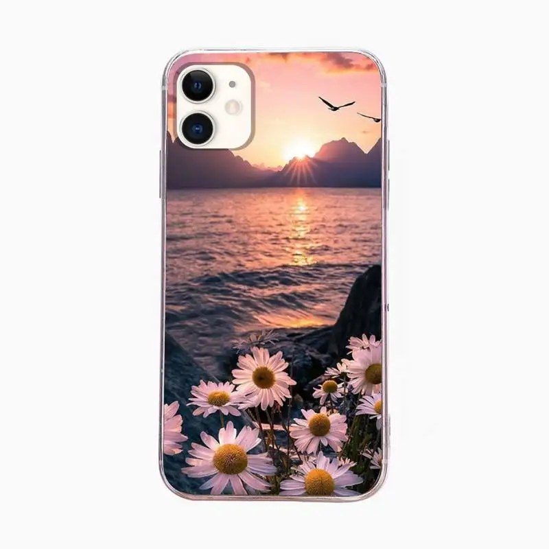 

Romantic Seaside The Sea Phone Case For Iphone 6 6s 7 8plus X Xr 11 12 Mini Pro Max Fundas Cover