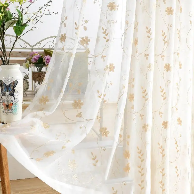 Кружевная ткань для спальни роскошные занавески гостиной | Дом и сад