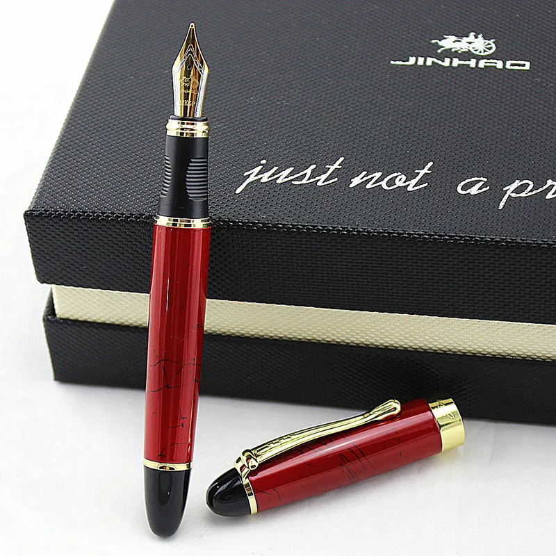 Высокое качество Iraurita перьевая ручка Роскошный Jinhao 450 полностью металлические золотые ручки с зажимом канцелярские принадлежности для офиса и школы