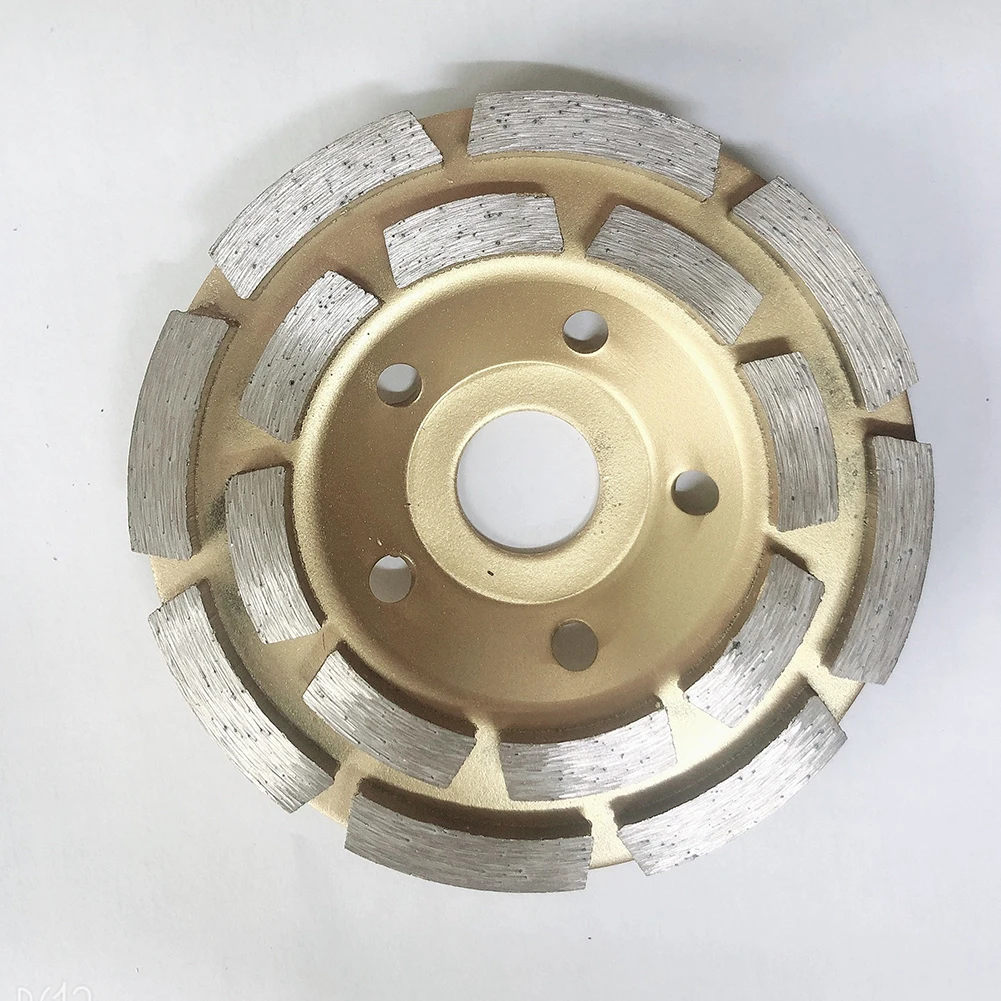 

Double Row Disc Shape Abrasives Ground Diamond Cup Concrete Masonry Rotary Grinding Wheel Granite Stone Tools Milling Wall