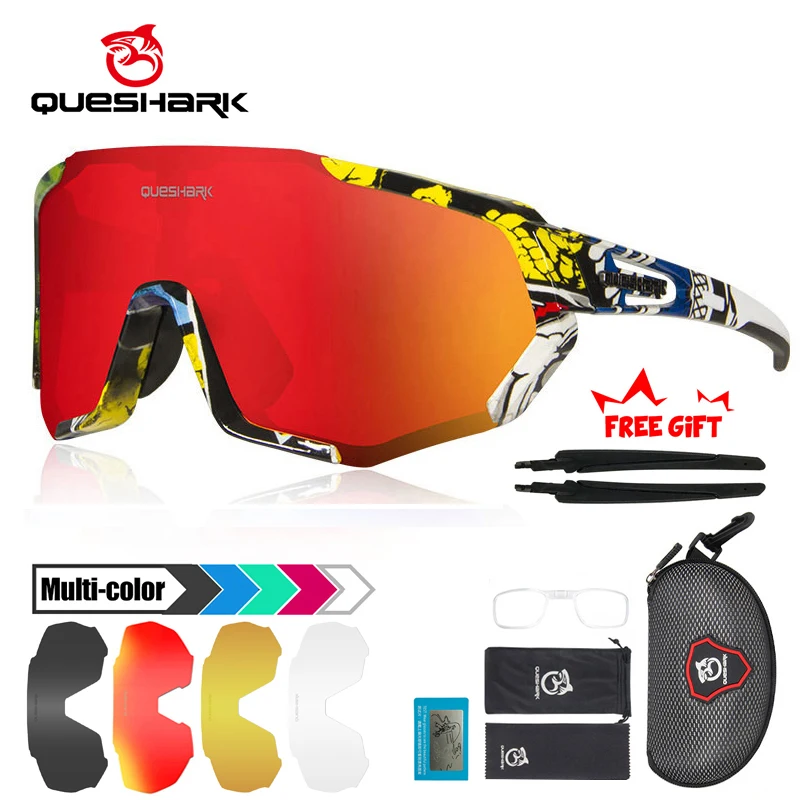 Eyewear Riding Road Bike Glasses 5 Lens Set Qe48