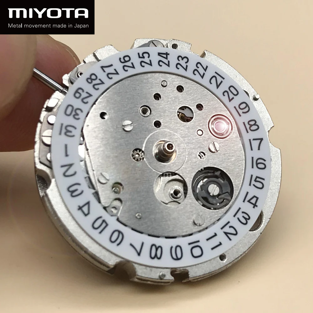 

MIYOTA 821A /8215 Japan Original Automatic Movement Mechanical Self-winding Movt 21 jewels with White Datewheel Replace