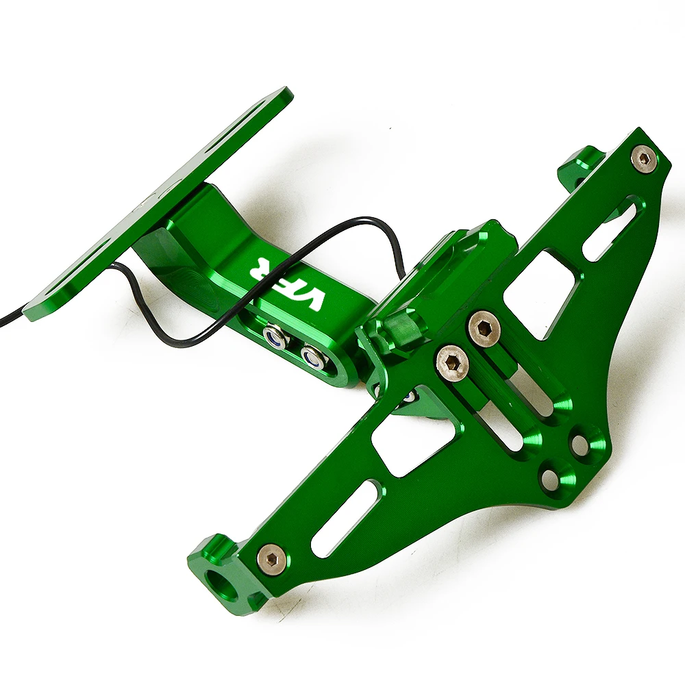 Green Для Honda VFR 750 VFR750 1991-1997 VFR 800 F VFR800 F 2002- задняя рамка номерного знака держатель номерного знака мотоцикла - Цвет: Green