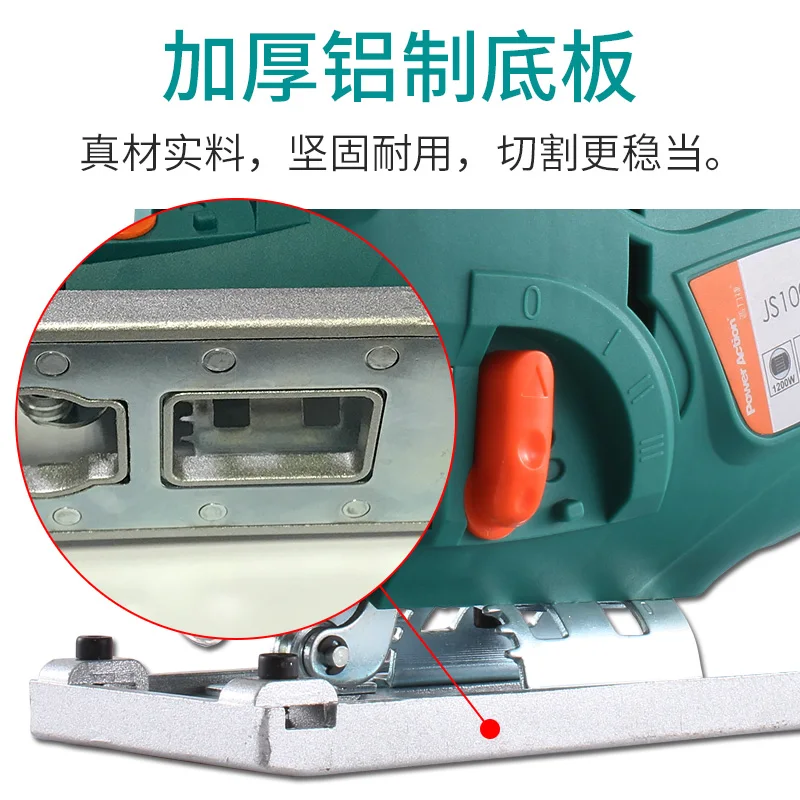 Jig-пила JS100 220 В 800 Вт деревообрабатывающие электроинструменты Лазерная бензопила
