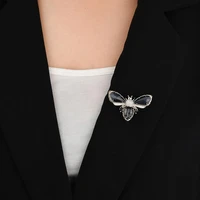 little bee brooches women cubic zirconia large brooch pin fashion dress coat accessories party female jewelry 2020 new year