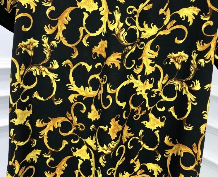 

20ss new brand flower floral print tee cotton casual for men