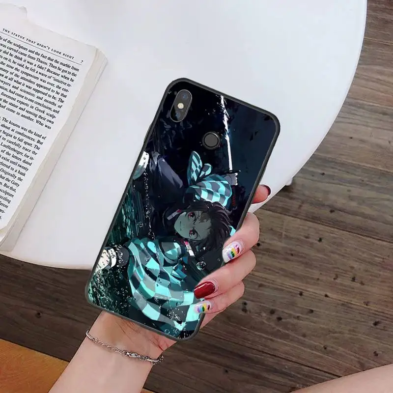 

Popular Anime Demon Slayer Phone Case For Xiaomi Redmi note 7 8 9 t k30 max3 9 s 10 pro lite
