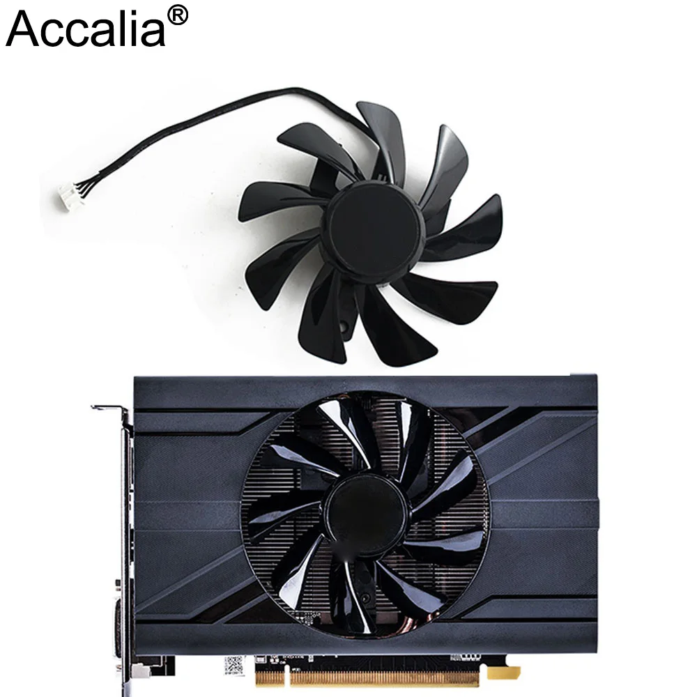 T129215SU RX 570 470D GPU Cooler Video Card fan for Radeon sapphire RX470D RX570 ITX graphics Card Cooling System As Replacement