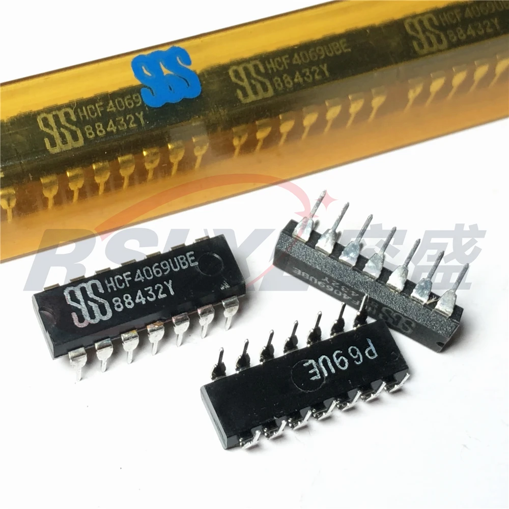 HCF4069UBE HCF4069UB HCF4069U HCF4069 4069 DIP 14 лет новый оригинальный 10 шт./лот|Интегральные схемы| |