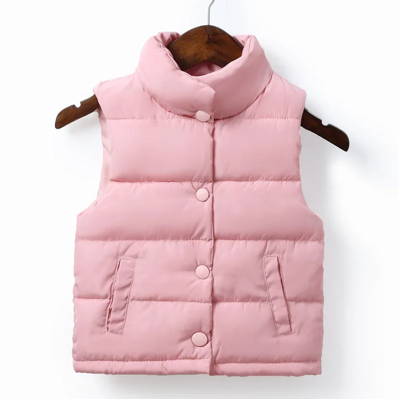 PPXX/весенне Зимний Детский пуховик жилет для девочек и мальчиков малышей теплая