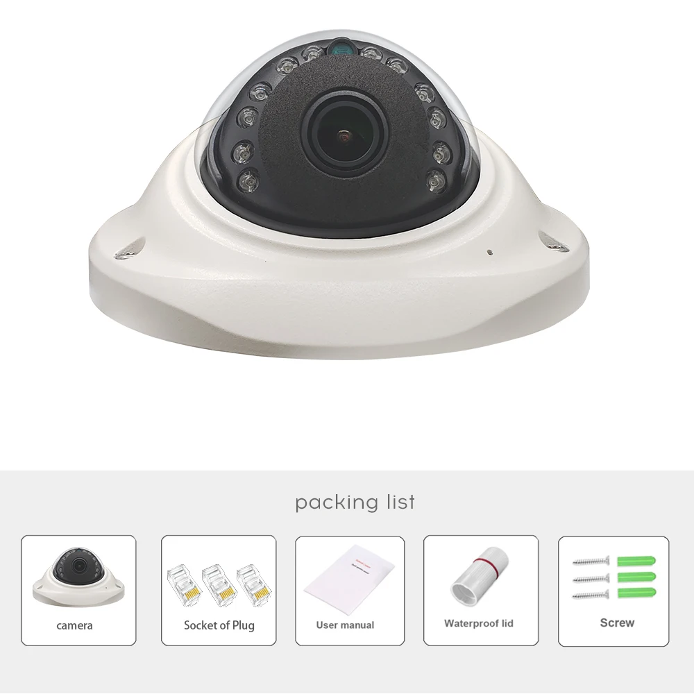 3MP 2MP POE IP-камера металлический купол 1080p onvif внутреннее видеонаблюдение lwmltc 2304*1296