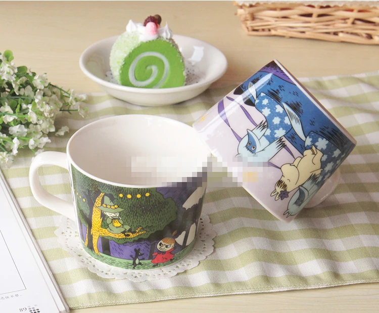 Фарфоровая чашка с изображением из мультфильма MOOMIN
