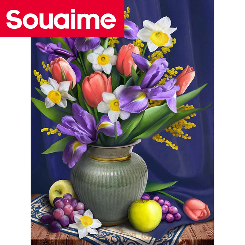 Полная квадратная дрель 5D алмазная живопись цветок фиолетовая Роза Алмазная