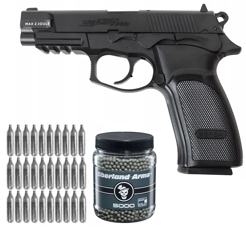 

Simulated air gun, pistolasg GNB CO2 bersa + ASG Oberland BB ball 6mm, 5000 + 30xc2 bullets, lead bullets, metal wall signs
