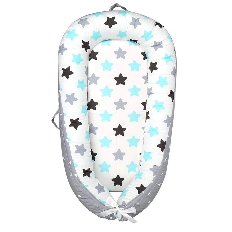 

Soft Cotton Cosleeping Baby Bed Premium Quality and Bigger Size Breathable & Hypoallergenic Portable Crib