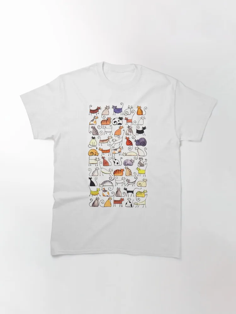 

Топы, футболки для женщин, кошек, кошек! Классическая футболка