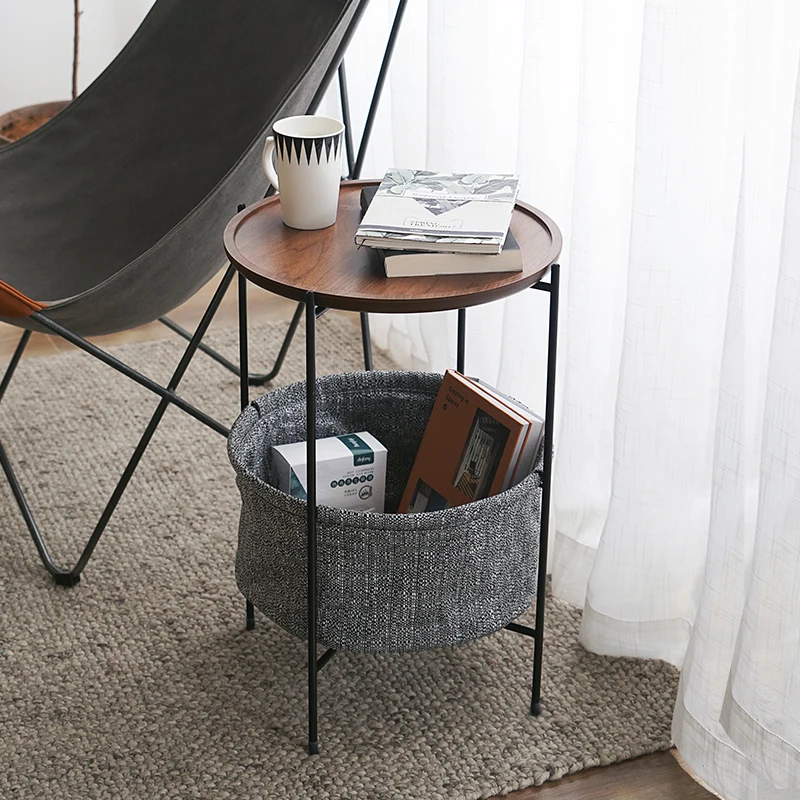 Скандинавские спальни простой диван угловой прикроватный столик передвижной