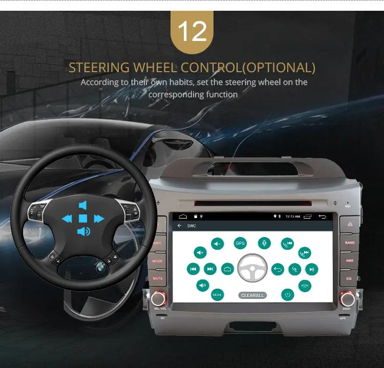 LJDA Android 10,0 dvd-плеер для автомобиля KIA Sportage 2010- 2 Din автомагнитола аудио wifi Canbus gps навигация стерео Мультимедиа