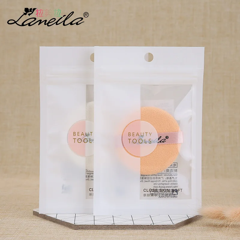 

Single Side Flocked Puff Ribbon Makeup Puff Square Circle Selectable B0202