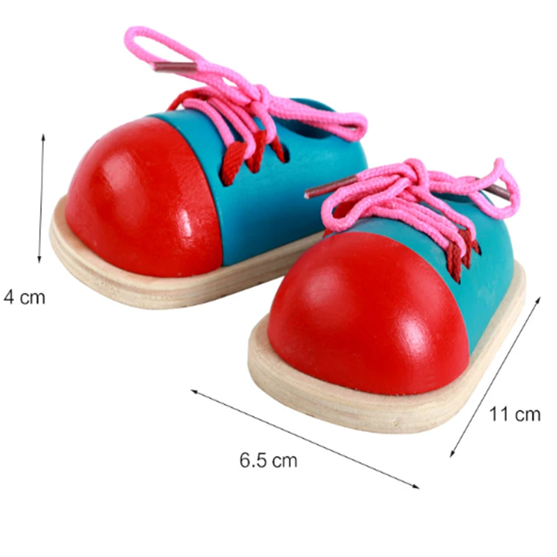 

Kids DIY Eva Clock Learning Education Fashion Toddler Lacing Shoes Montessori Kids Wooden Toys Children Toys Aids Puzzle