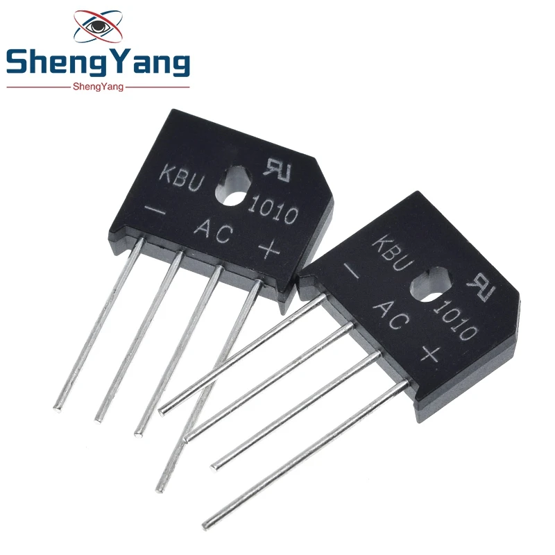 5 шт./лот KBU1010 KBU 1010 10A 1000V ZIP диодный мост выпрямительный диод Новый|Выпрямители| |