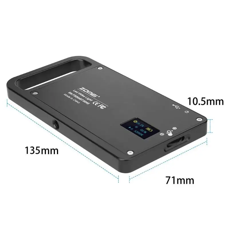 

Portable 96 LED Video Fill Light 2500K-8500K Mini Phone Studio Screen Type Fill Lamp Aluminum alloy Multicolor New High Quality