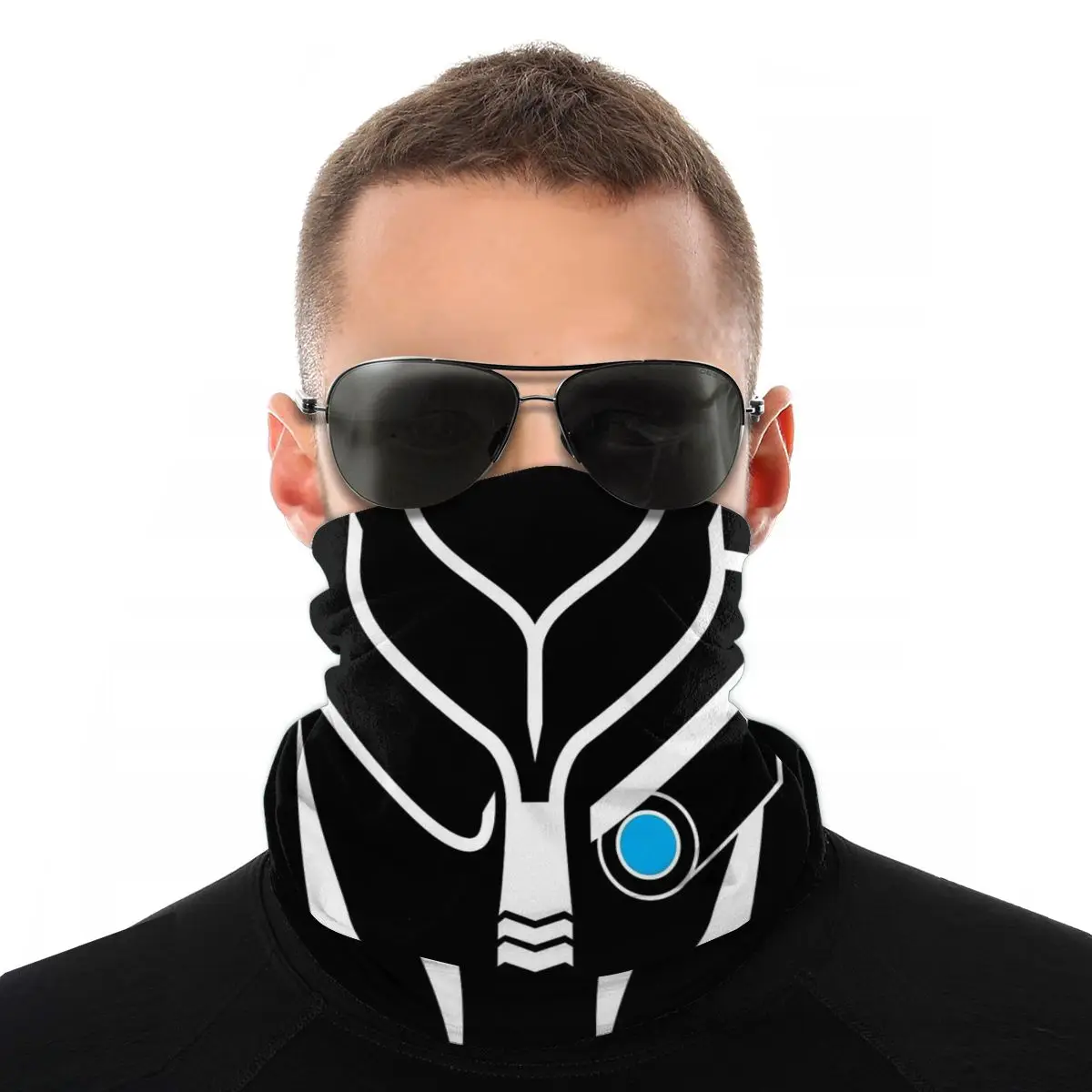 Массивный эффект Garrus (белый) бандана для взрослых волшебный шейный платок