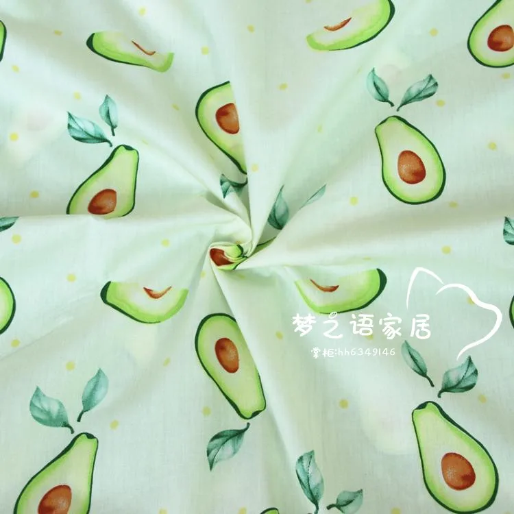 160 см * 50 авокадо детская хлопковая ткань для шитья детское белье новорожденных