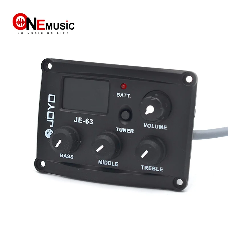 

JOYO JE-63 Ukulele Ukelele Uke Piezo Pickup Preamp System 3-Band EQ Equalizer LCD Display with Tuning Function