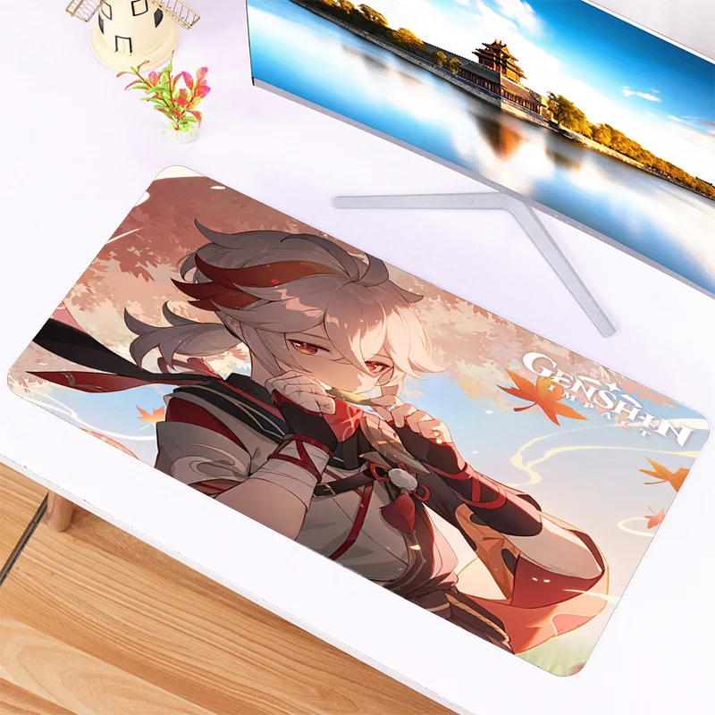 

Genshin Impact Mouse Pad Anime Large Gaming Mousepad Kaedehara Kazuha Custom Mouse Mats Carpet Keyboard Computer Desk Mat