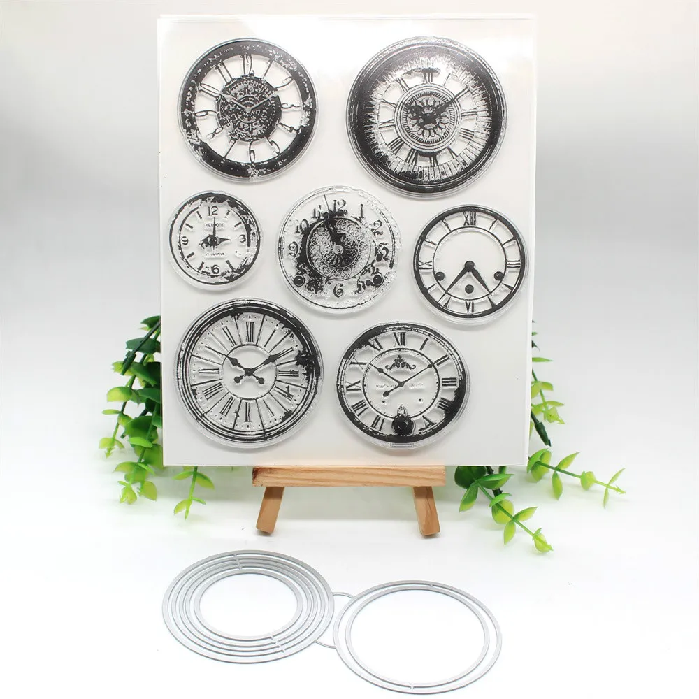 Металлические режущие штампы и часы KSCRAFT для скрапбукинга сделай сам