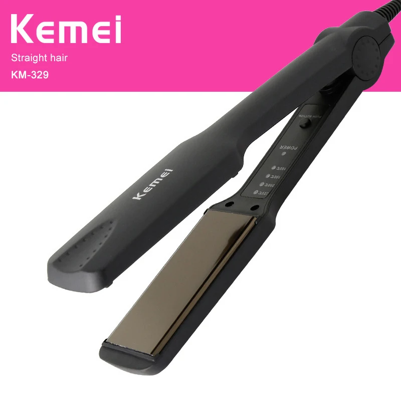 

kemei Professional fast hair straightener Hair tongs scissor barber Dry hair styling tools woman hair brush tail comb km-329