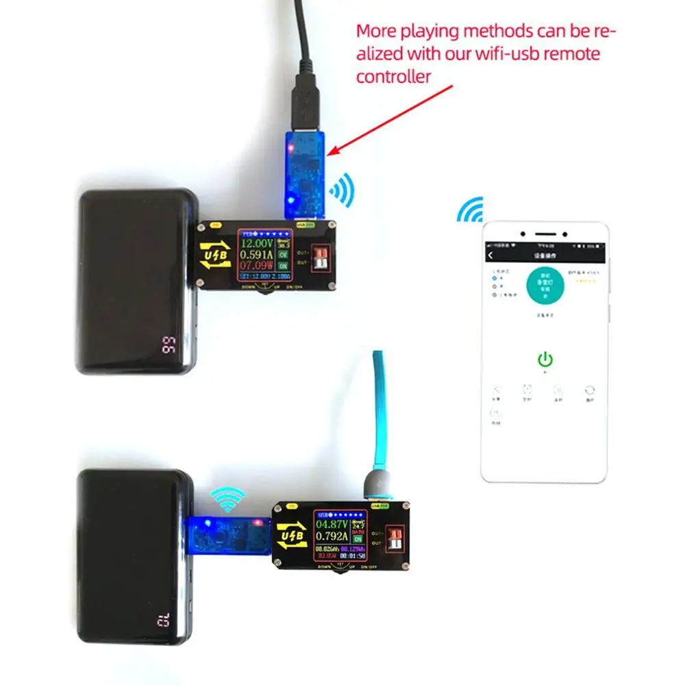 

USB Color Screen Charging Tester Numerical Control Voltage Buck And Boost Power Supply Charger Tester