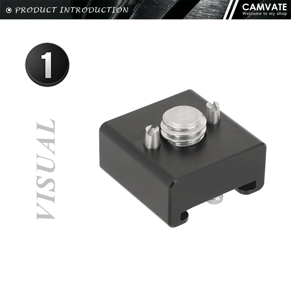 3/8"-16 Shoe Mount Adapter With ARRI Locating Pins & ARRI-Anti-Twist Mount For V