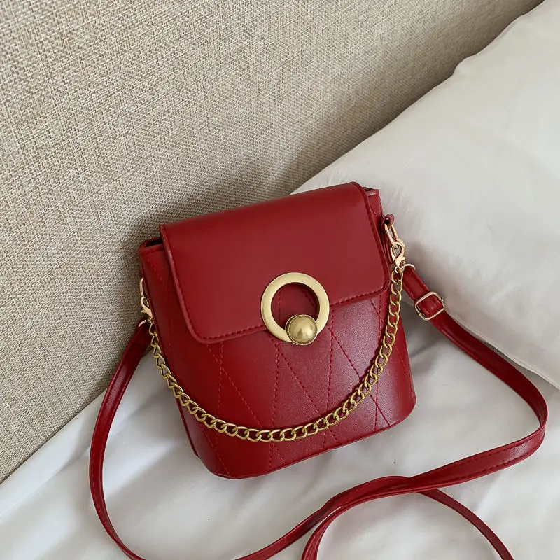 2021 Fashion Small Designer Crossbody Bag for Women Vintage Female Purses and Handbags PU Leather Shoulder Bags