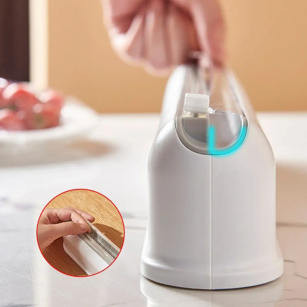 Caja de corte de pel&iacute;cula transparente, ventosa de montaje en pared, cortador de envoltura de pl&aacute;stico ajustable, almacenamiento de alimentos para cocina y hogar-2