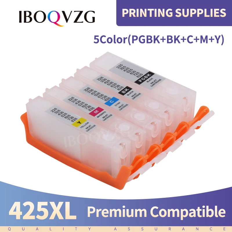 

IBOQVZG Ink Cartridge for Canon PGI-425 CLI-426 PGI425 CLI426 PIXMA MG5240 MG5140 MG5340 IP4840 IP4940 MX884 IX6540 MX894 MX714