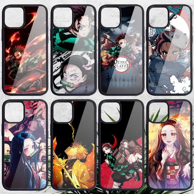 

Kamado Nezuko Yaiba Demon Slayer Phone Case PC for iPhone 11 12 pro XS MAX 8 7 6 6S Plus X 5S SE 2020 XR