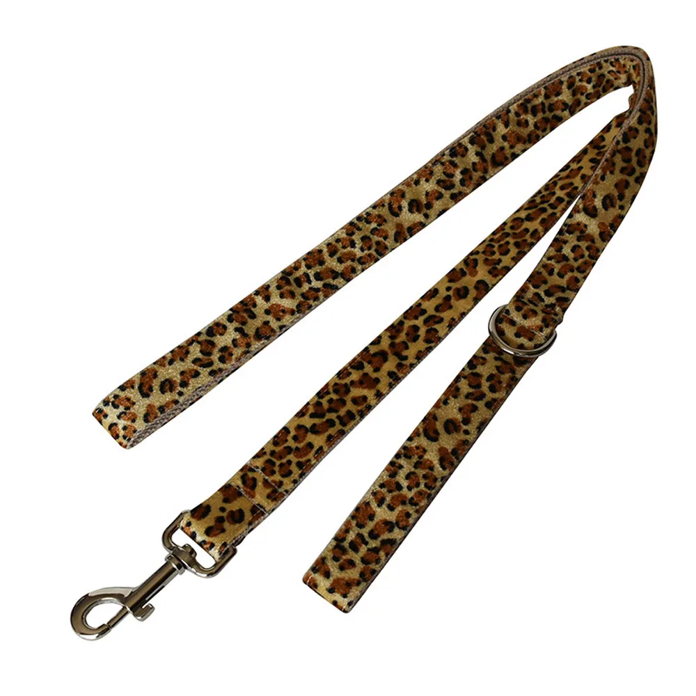 

Removable Bow Tie Dog Collar Leash Set Cotton Webbing Leopard Dog Collar for Dog Small Medium Large Pet Products Dog Accessories