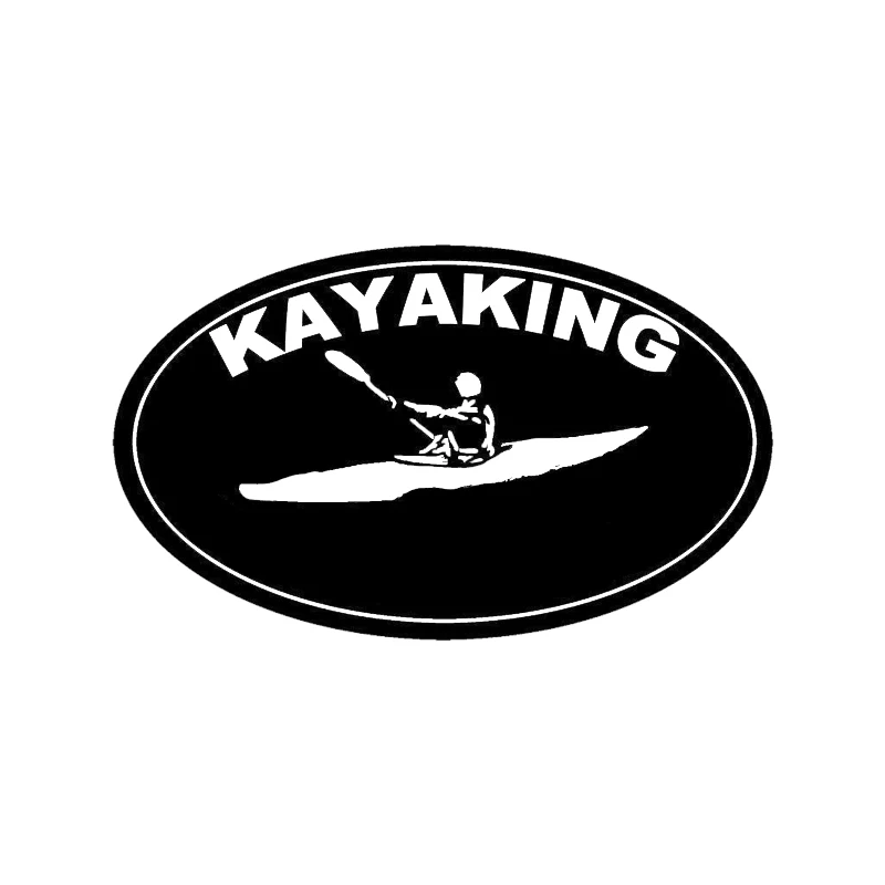 

Car Stickers Stylish and Interesting KAYAKING Decoration Accessories Decals Creative Sunscreen Waterproof Black /White,15cm*9cm