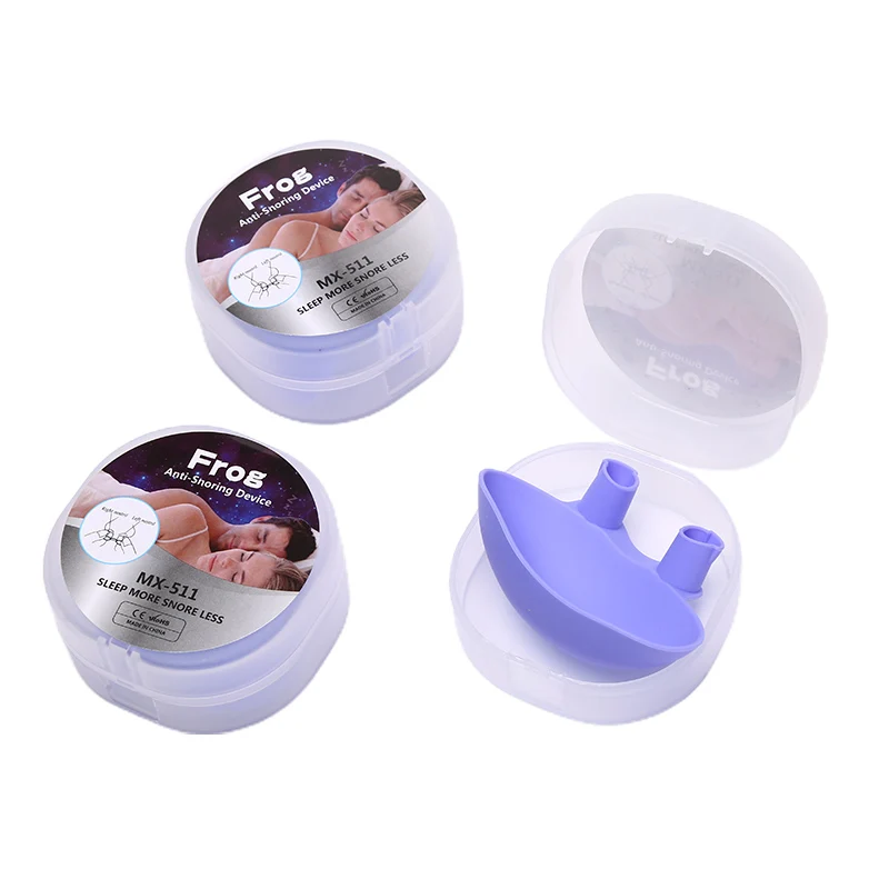 

1pc Frog Shape Anti Snoring Device Silicone Snore Stopper Nose Breathing