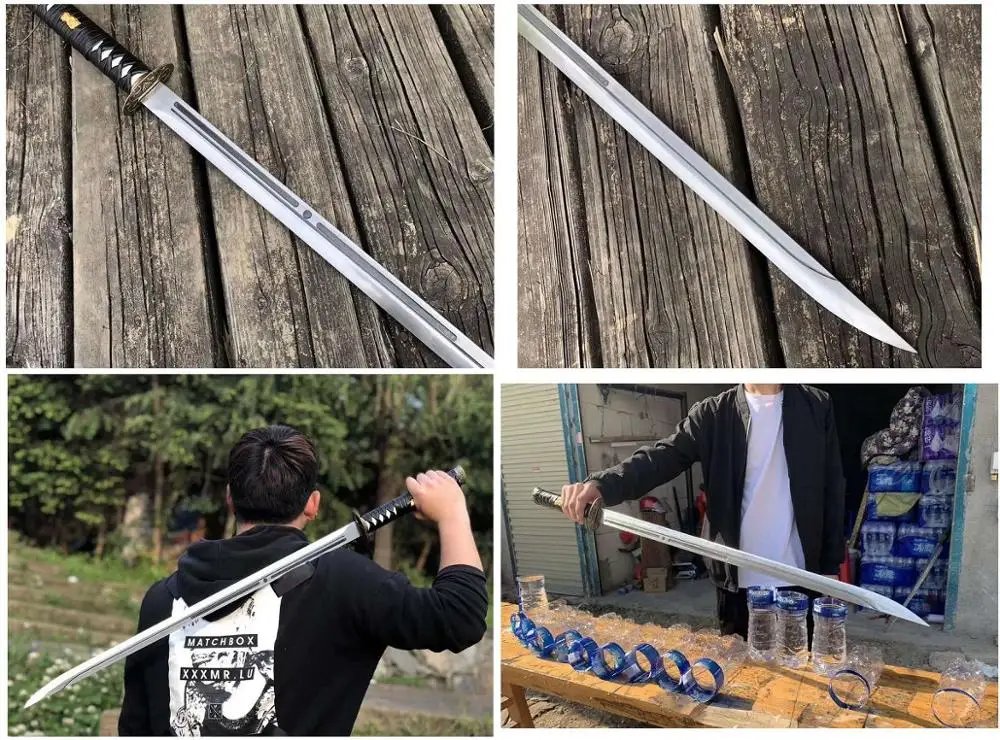 

Сабля Wushu острый меч HRC60, ручная работа, клинок из марганцевой стали, кунг-фу, Дао, Полный Тан
